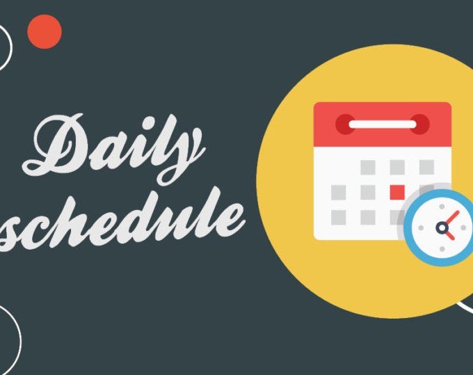 Home learning daily schedule